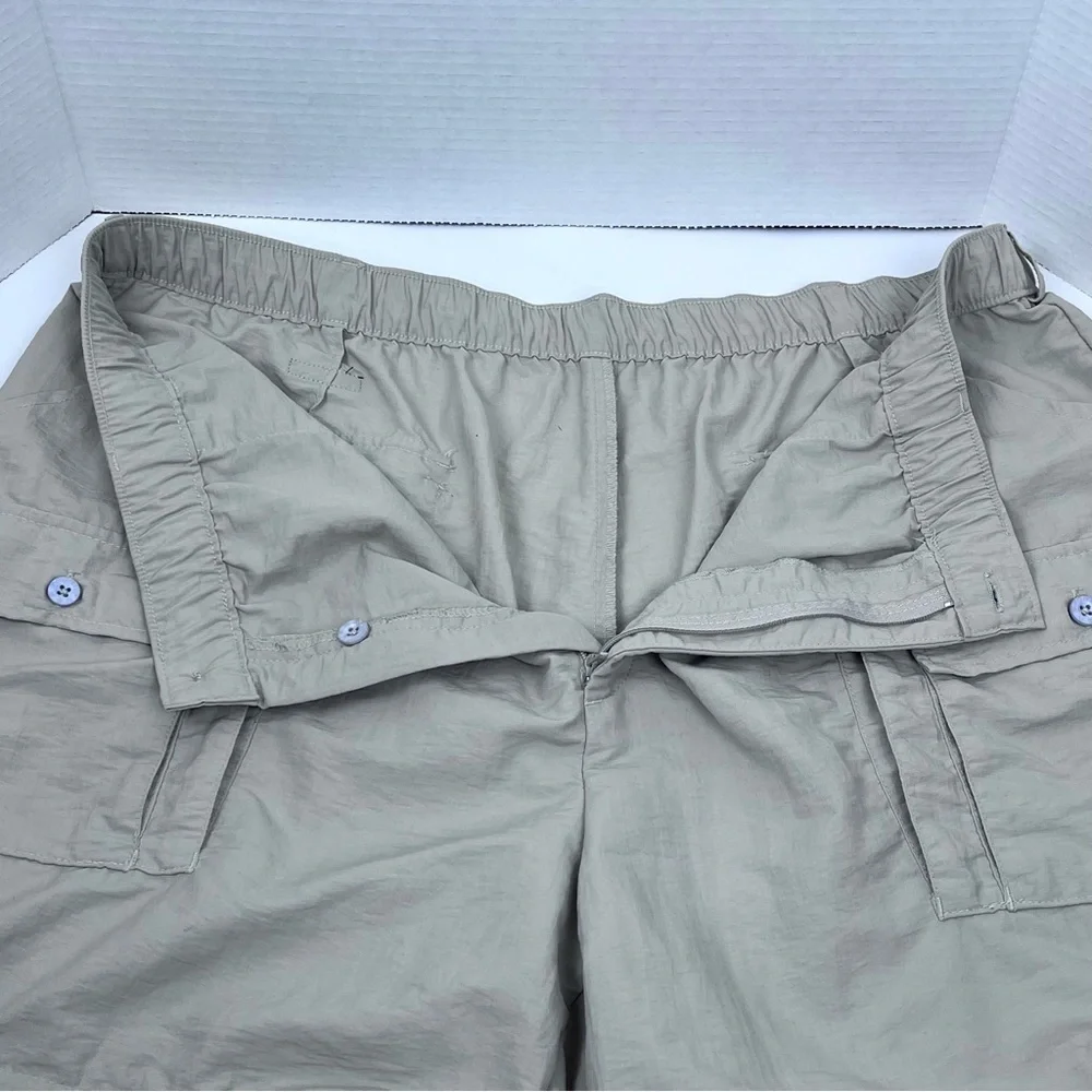 Sportif USA Men's 100% Nylon Cargo Hiking Shorts Size XXL; Outdoor, Hiking, Fish